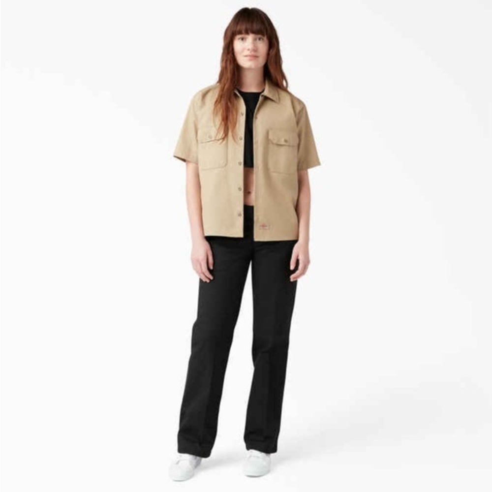 Dickies Black 774 Women's Low Rise Work Straight Leg Pants